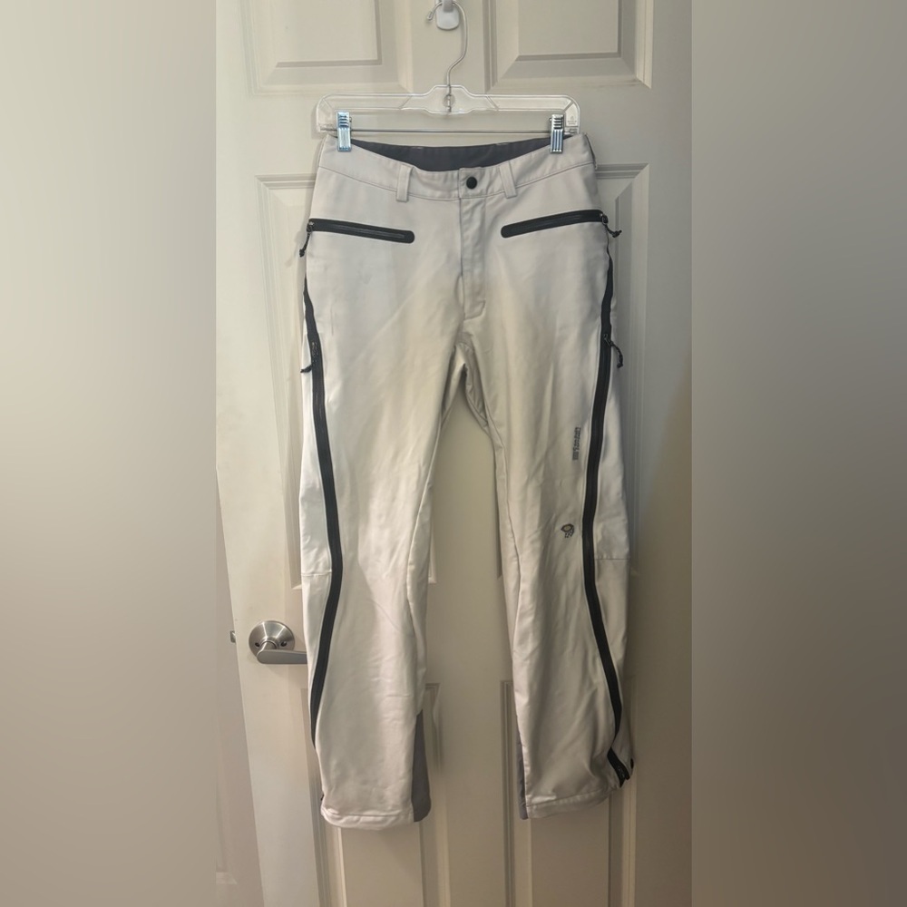 Mountain Hardwear Women's Zip Side, Fleece Lined Soft Shell Pants, Size Small